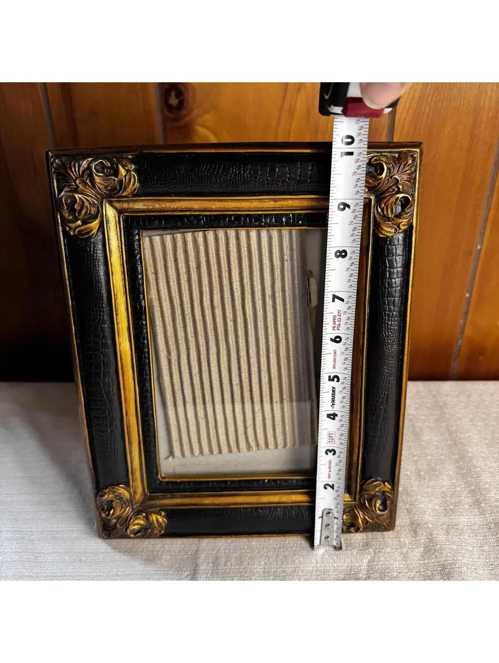 Vintage Black & Gold Ornate Picture Frame 5x7 Heavy Quality Frame